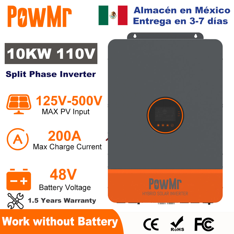 PowMr 10KW Inverter a fase div - Drone Solar Charger recensione e prezzo