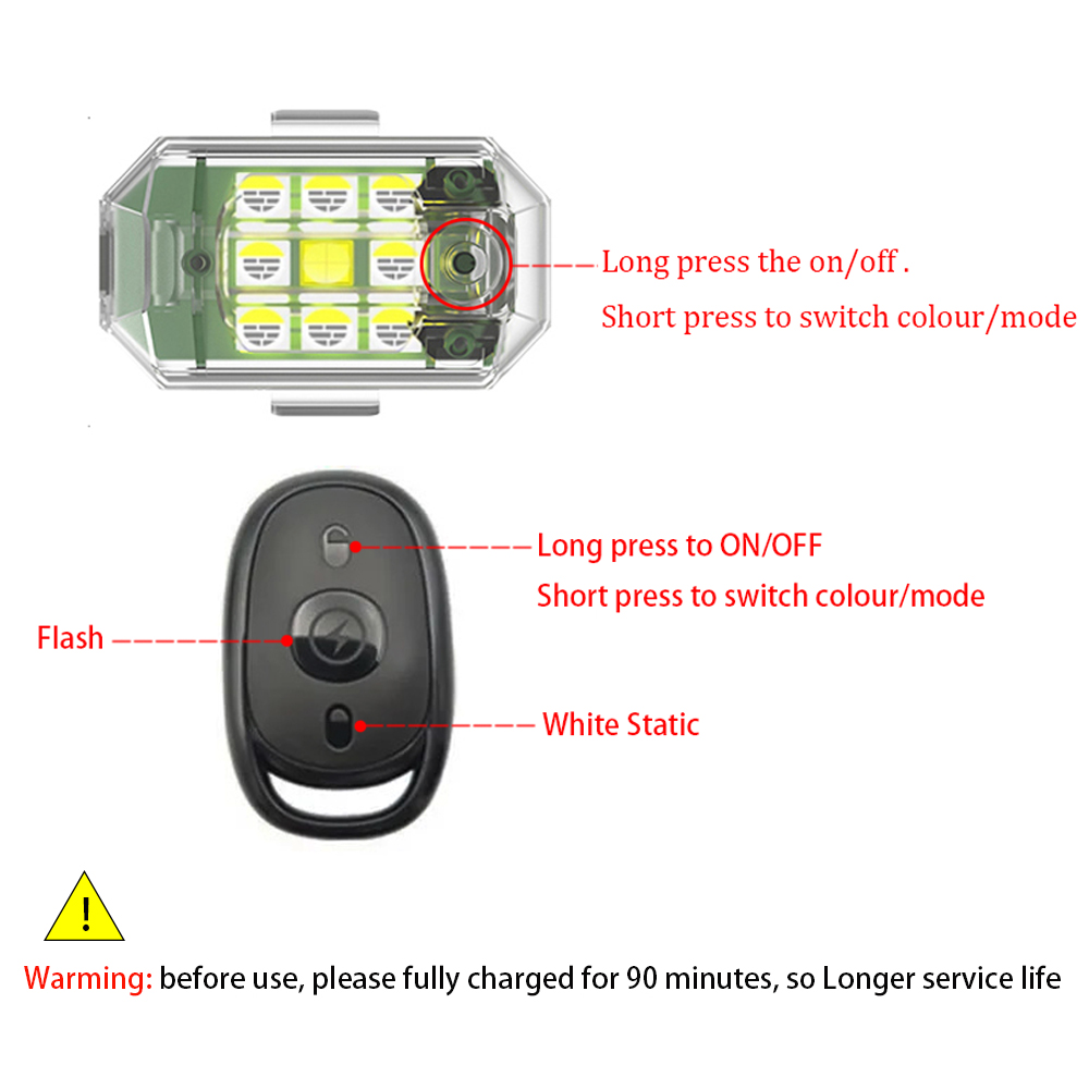 1/2/4 pezzi luce stroboscopica - Drone Strobe Light recensione e prezzo